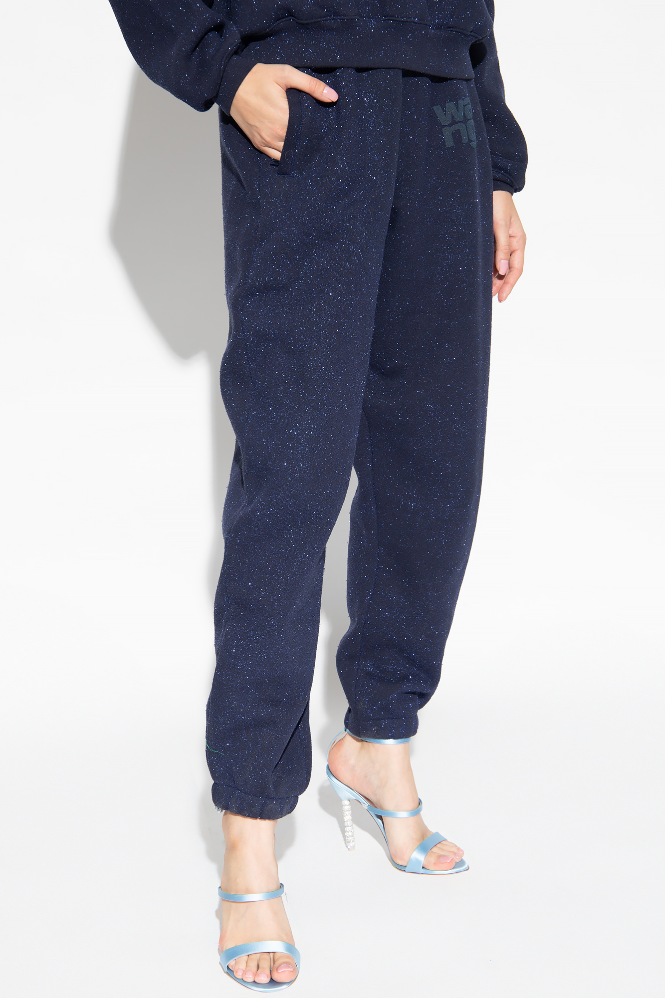 Navy blue Sweatpants with logo T by Alexander Wang Vitkac France